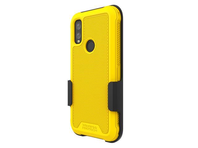 Kyocera DuraSport 5G C6930 Case and Holster Combo. Heavy Duty Rotating Belt Clip Holster and Rugged Flexible TPU Case Combo