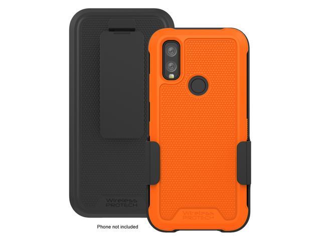 Kyocera DuraSport 5G C6930 Case and Holster Combo. Heavy Duty Rotating Belt Clip Holster and Rugged Flexible TPU Case Combo
