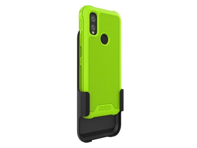 Kyocera DuraSport 5G C6930 Case and Holster Combo. Heavy Duty Rotating Belt Clip Holster and Rugged Flexible TPU Case Combo