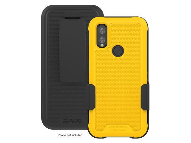 Kyocera DuraSport 5G C6930 Case and Holster Combo. Heavy Duty Rotating Belt Clip Holster and Rugged Flexible TPU Case Combo