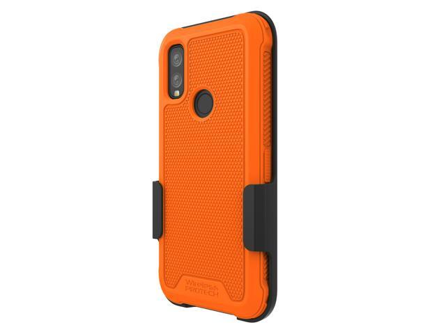 Kyocera DuraSport 5G C6930 Case and Holster Combo. Heavy Duty Rotating Belt Clip Holster and Rugged Flexible TPU Case Combo