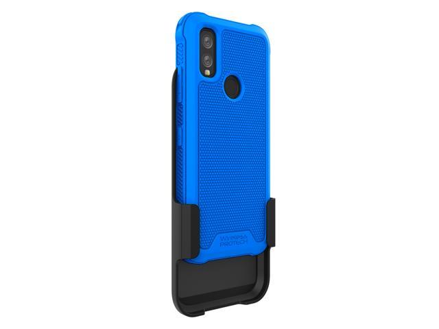 Kyocera DuraSport 5G C6930 Case and Holster Combo. Heavy Duty Rotating Belt Clip Holster and Rugged Flexible TPU Case Combo