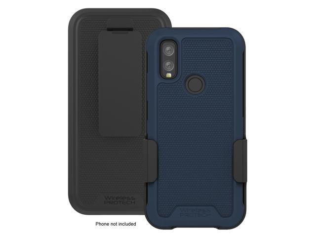 Kyocera DuraSport 5G C6930 Case and Holster Combo. Heavy Duty Rotating Belt Clip Holster and Rugged Flexible TPU Case Combo
