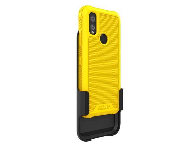 Kyocera DuraSport 5G C6930 Case and Holster Combo. Heavy Duty Rotating Belt Clip Holster and Rugged Flexible TPU Case Combo