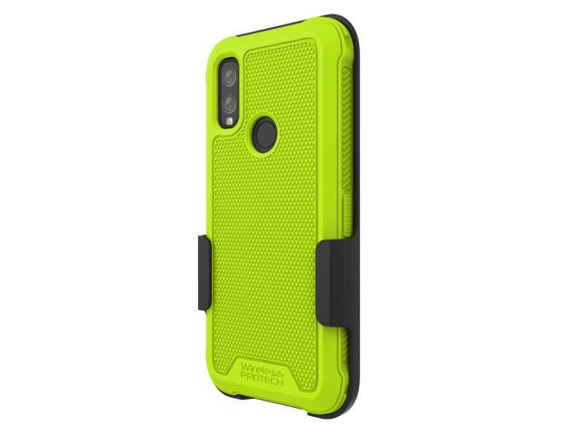 Kyocera DuraSport 5G C6930 Case and Holster Combo. Heavy Duty Rotating Belt Clip Holster and Rugged Flexible TPU Case Combo
