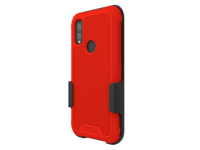 Kyocera DuraSport 5G C6930 Case and Holster Combo. Heavy Duty Rotating Belt Clip Holster and Rugged Flexible TPU Case Combo