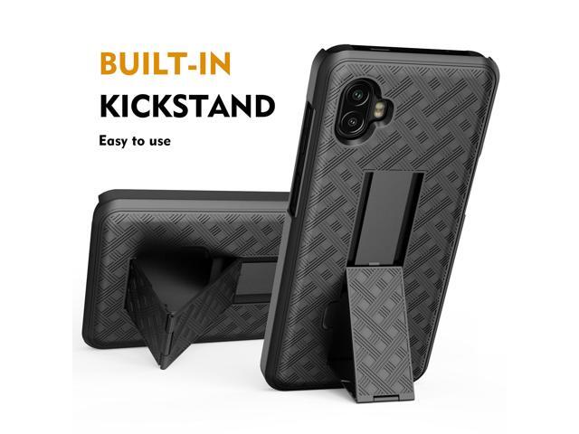 Samsung Galaxy XCover6 Pro 5G Slim Line Case with Kickstand and Belt Clip Holster Combo Includes Screen Protector by Wireless ProTech
