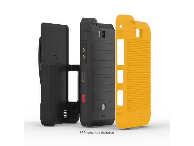 Sonim XP8 Case, Swivel Belt Clip Holster and Flex Skin TPU Shell Combo for phone model XP8800 by Wireless ProTECH