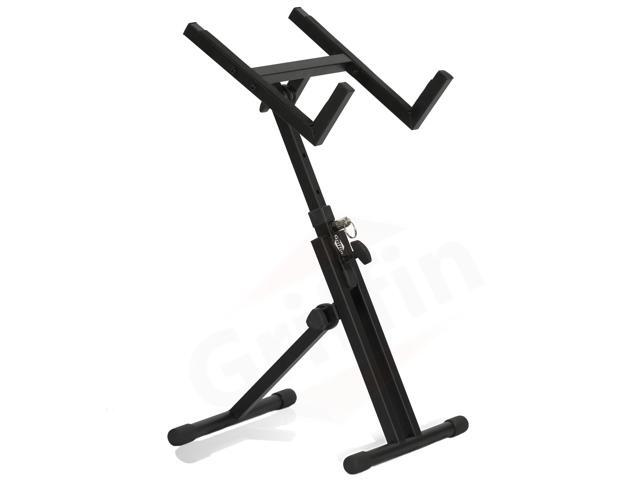 Guitar Combo Amplifier Stand by GRIFFIN PA Speaker Karaoke Monitor Holder Low Profile Pro-Audio Amp Tilt Back Mount Stand Adjustable Speaker...