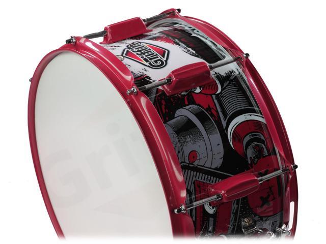 Snare Drum by GRIFFIN Birch Wood Shell 14'x6.5' with Custom Graphic Wrap (Limited Edition) Percussion Acoustic Musical Instrument Kit &...
