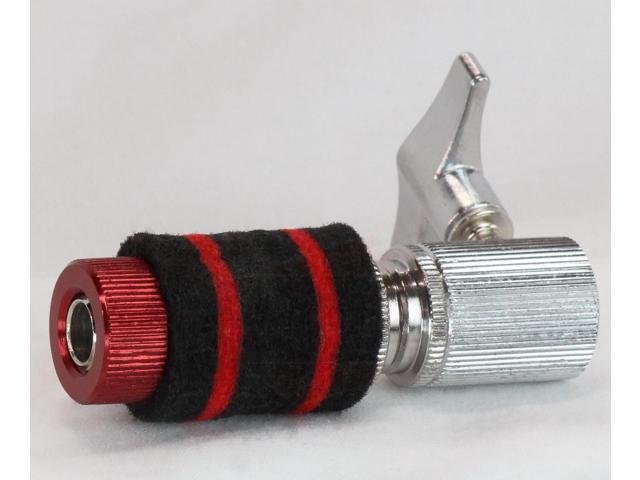 GRIFFIN Hi-Hat Clutch Mount Deluxe Version Alloy Metal Speed Threads Universal Holder to Fit Most Hi-Hat Cymbals, Rods & Hihat Stands Red...