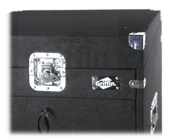 Ultimate Rackmount Studio Mixer Flight Road Case By GRIFFIN 25U Mount Space Pro-Audio Amp Cabinet Travel Trunk For Music Gear Recording Equipment...