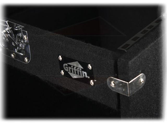 Ultimate Rackmount Studio Mixer Flight Road Case By GRIFFIN 25U Mount Space Pro-Audio Amp Cabinet Travel Trunk For Music Gear Recording Equipment...