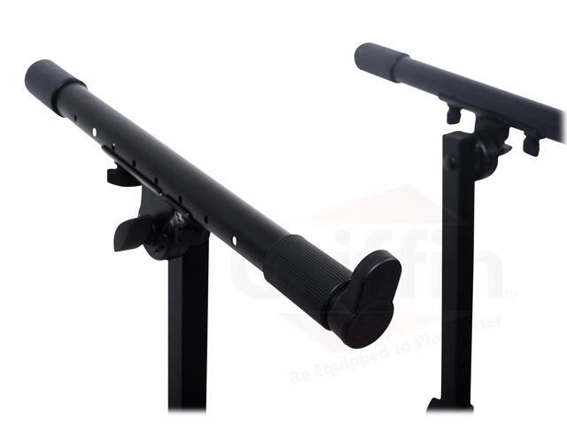 Double Piano Keyboard & Laptop Stand by GRIFFIN 2 Tier/Dual Portable Studio Mixer Rack for Turntables, DJ Coffins, Speakers, Digital Audio Gear &...