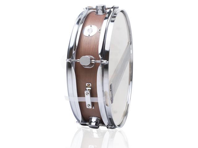 Piccolo Snare Drum 13' x 3.5' by GRIFFIN 100% Poplar Wood Shell with Black Hickory Finish & Coated Drum Head Drummers Acoustic Marching Kit...