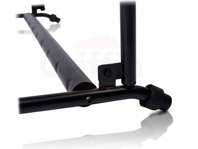 Five Guitar Rack Stand by GRIFFIN Holder for 5 Guitars & Folds Up For Easy Transport Neoprene Tubing Accessories Ideal For Music Bands,...