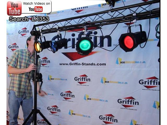 Triangle Truss Segment Extension by GRIFFIN 5Ft Extra Trussing Section for DJ Booth Lighting System Stand Mount Light Cans & Sound Effects for...
