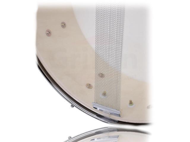 GRIFFIN Firecracker Snare Drum Acoustic Popcorn 10' x 6' Poplar Mini Wood Shell & Black Hickory PVC Concert Marching Percussion Musical...