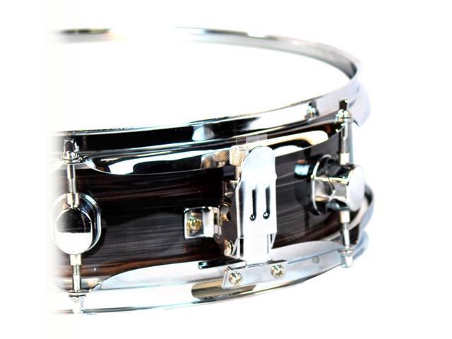 Piccolo Snare Drum 13' x 3.5' by GRIFFIN 100% Poplar Wood Shell with Zebra Wood Finish & Coated Drum Head Professional Marching Drummers...