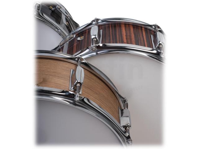 Snare Drum by GRIFFIN 14' x 5.5' Black Hickory PVC & Coated Head on Poplar Wood Shell Acoustic Marching Percussion Instrument Set, Drummers...
