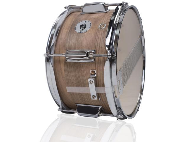 Popcorn Soprano Snare Drum by GRIFFIN Acoustic Firecracker 10'x6' Poplar Wood Shell with Oakwood PVC Mini Concert Marching Percussion Musical...