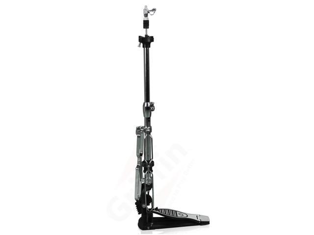 Premium 2 Leg Hi-Hat Stand by GRIFFIN Heavy Duty Hihat Cymbal Foot Pedal with Drum Key Folding Two Leg Style Converts to a No Leg High Hat...