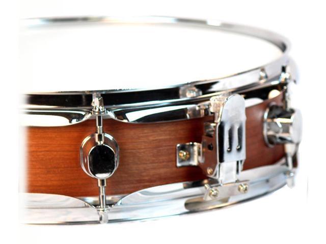 Piccolo Snare Drum 13' x 3.5' by GRIFFIN 100% Poplar Wood Shell with Black Hickory Finish & Coated Drum Head Drummers Acoustic Marching Kit...