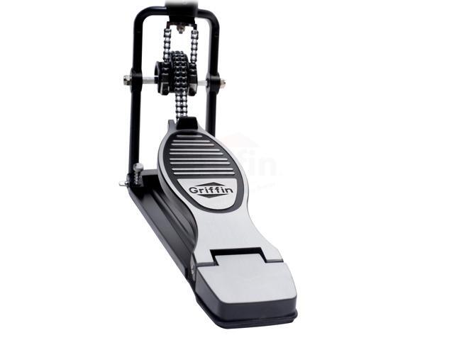 Remote Hi Hat Stand with Foot Pedal by GRIFFIN Drummers Cable Auxiliary Cymbal High Hat Percussion Hardware with Drum Key Heavy Duty Sturdy...