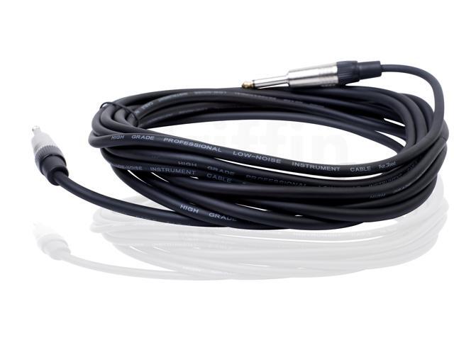 24 PACK - FAT TOAD 20FT Guitar Cords Instrument Cables 24 AWG Patch Conductor for Electric Guitar, Bass, Amplifier, Speaker, Keyboard & Recording...