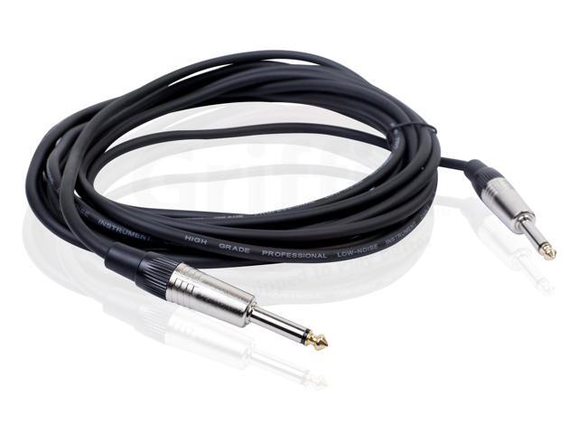 Guitar Cables (4 Pack) Instrument Cord by FAT TOAD 20 AWG Patch Conductor for Electric or Acoustic Guitar, Bass, Amps, Keyboards & Pro-Audio DJ...