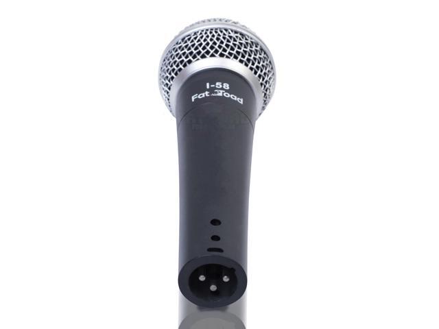 Dynamic Vocal Microphones with Clips (2 Pack) FAT TOAD Cardioid Handheld, Unidirectional Mic Singing Wired Microphone for Music Instrument,...