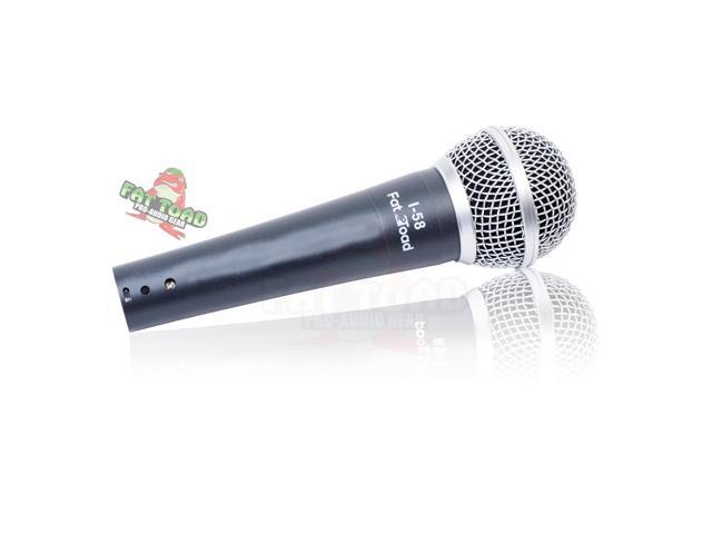 Dynamic Vocal Microphones with Clips (2 Pack) FAT TOAD Cardioid Handheld, Unidirectional Mic Singing Wired Microphone for Music Instrument,...