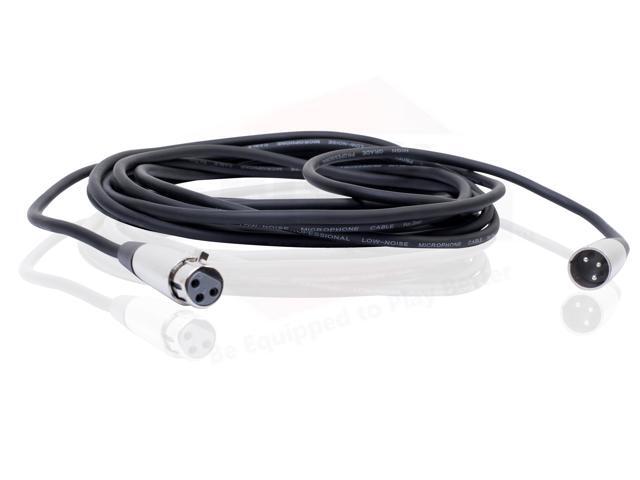 XLR Microphone Cables (6 Pack) by FAT TOAD 20ft Pro Audio Mic Cord Patch Extension with Lo-Z Connector 20 AWG Shielded Wire & Balanced for...