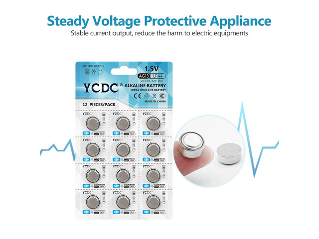 12pcs/pack AG13 Coin Cell Battery LR44 357 357A S76E G13 Alkaline Button Batteries AG 13 1.5V For Watch Electronic Remote