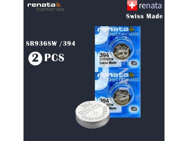 2Pcs/Lot Renata 394 Brand Silver Oxide Watch Battery LONG LASTING SR936SW 936 1.55V Button Coin Cell batteries