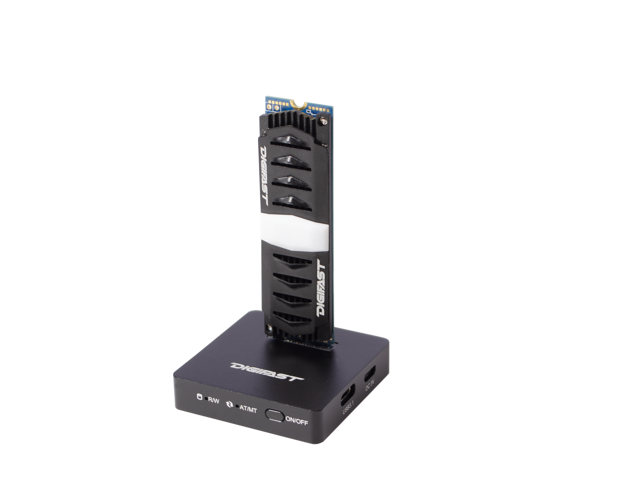 Digifast M.2 NVMe SSD Docking Base, USB3.2 GEN2 Type-C (10 Gbps), Lightweight, Portable Design - Black