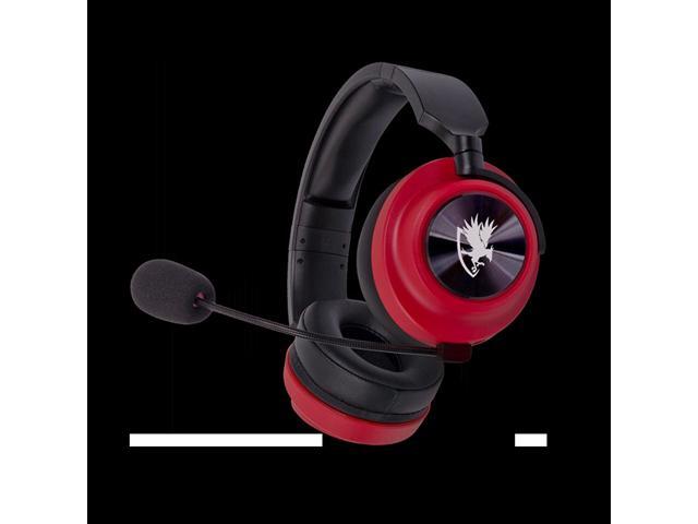 Digifast Orpheus Red Gaming Headset, Noise-Canceling Adjustable Microphone, Remote Vol/Mic Control, Plug & Play, 50 mm driver