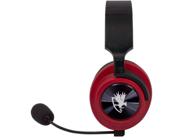 Digifast Orpheus Red Gaming Headset, Noise-Canceling Adjustable Microphone, Remote Vol/Mic Control, Plug & Play, 50 mm driver