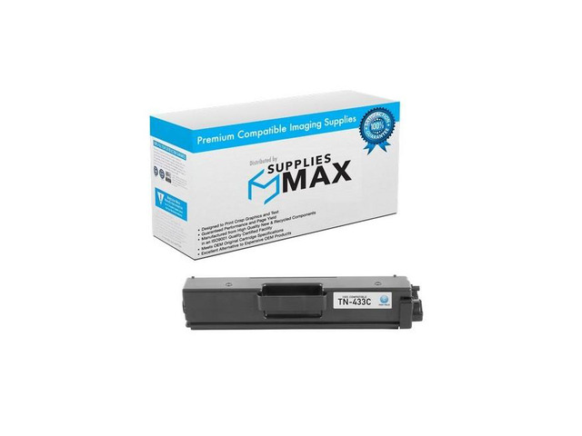 SuppliesMAX Compatible Replacement for Brother DCP-L8410/HL-L8260/HL-L8360/MFC-L8610/MFC-L8690/MFC-L8900/MFC-L8905 Cyan High Yield Toner Cartridge...