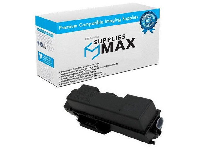 SuppliesMAX Compatible Replacement for Kyocera Mita ECOSYS P2040dn/ECOSYS P2040dw Black Toner Cartridge (7200 Page Yield) (TK-1162) (1T02RY0US0)