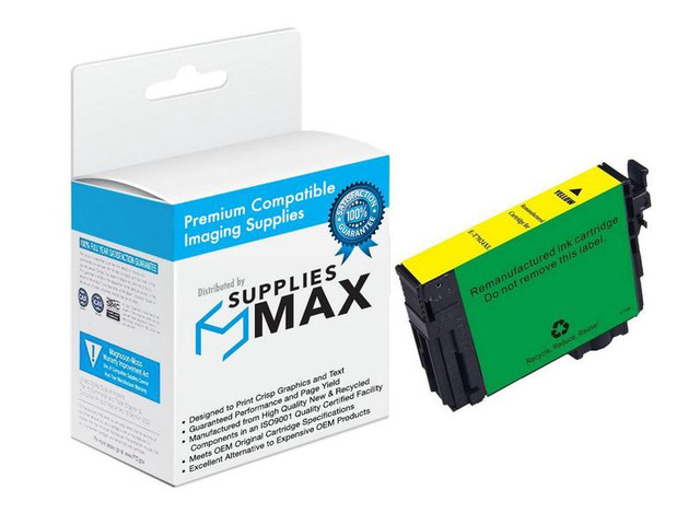 SuppliesMAX Remanufactured Replacement for WorkForce WF-3720/WF-3730/WF-3733 Yel