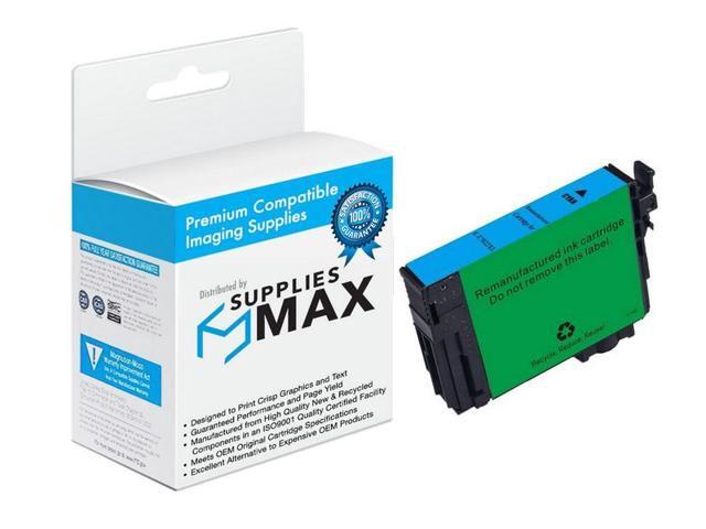 SuppliesMAX Remanufactured Replacement for WorkForce WF-3720/WF-3730/WF-3733 Cyan High Yield Inkjet (950 Page Yield) (NO. 702XL) (T702XL220-S)