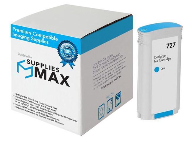 SuppliesMAX Remanufactured Replacement for HP DesignJet T920/T930/T1500/T1530/T2500/T2530 Series Cyan Dye High Yield Wide Fomat Inkjet (130ML) (NO....