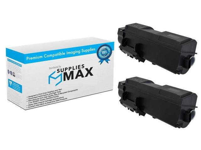 SuppliesMAX Compatible Replacement for Kyocera Mita ECOSYS M2040dn/ECOSYS M2040dw/ECOSYS M2540dw/ECOSYS M2640idw Black Toner Cartridge (2/PK-7200...