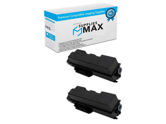 SuppliesMAX Compatible Replacement for Kyocera Mita ECOSYS P2040dn/ECOSYS P2040dw Black Toner Cartridge (2/PK-7200 Page Yield) (TK-1162)...