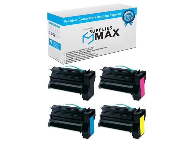 SuppliesMAX Compatible Replacement for Lexmark C780DN/C780DTN/C782DN/C782DTN/C782N/X780/X782E-MFP Extra High Yield Toner Cartridge Combo Pack...