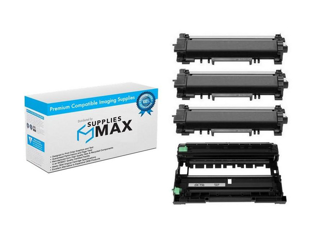 SuppliesMAX Compatible Replacement for Brother DCP-L2510/DCP-L2550/HL-L2310/HL-L2350/HL-L2370/HL-L2395/MFC-L2710/MFC-L2730/MFC-L2750DW Value Combo...