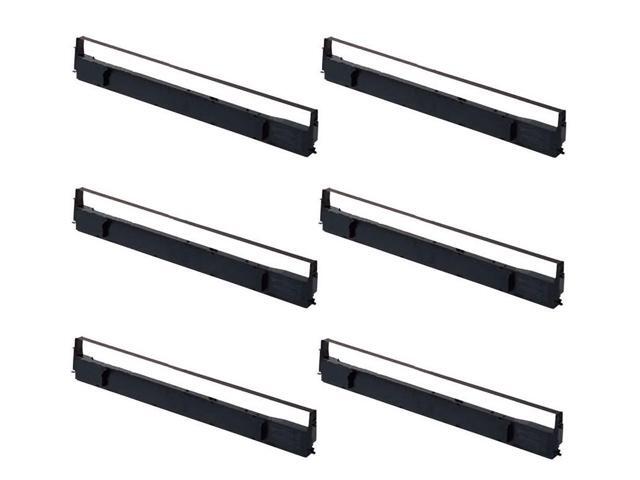 SuppliesMAX Compatible Replacement for LQ-1000/1010/1050/1070/1170 Black Printer Ribbons (6/PK) (7754)