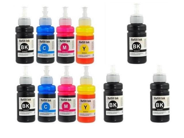 SuppliesMAX Compatible Replacement for Eco-Tank L100/L200/L300/L550/ET-2500/ET-2600/ET-3600/ET-4500/ET-16500 Dye Ink Bottle Combo Pack...