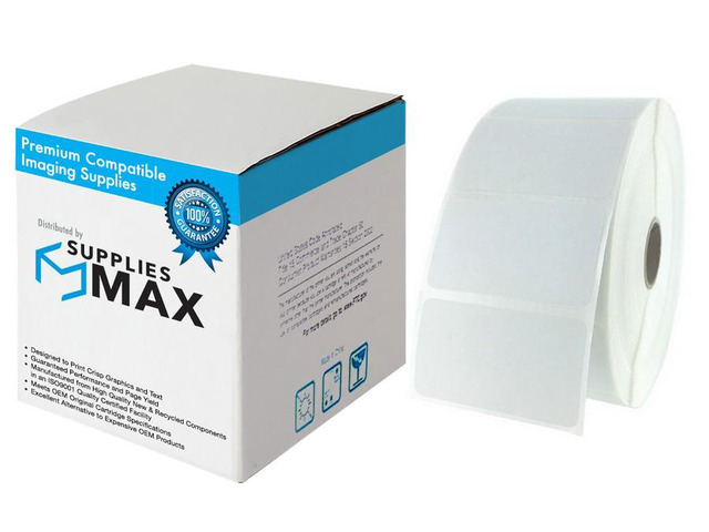 SuppliesMAX Compatible Replacement for Zebra Direct Thermal Labels (2.25in x 1.2